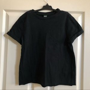 Black Cut Off T-Shirt